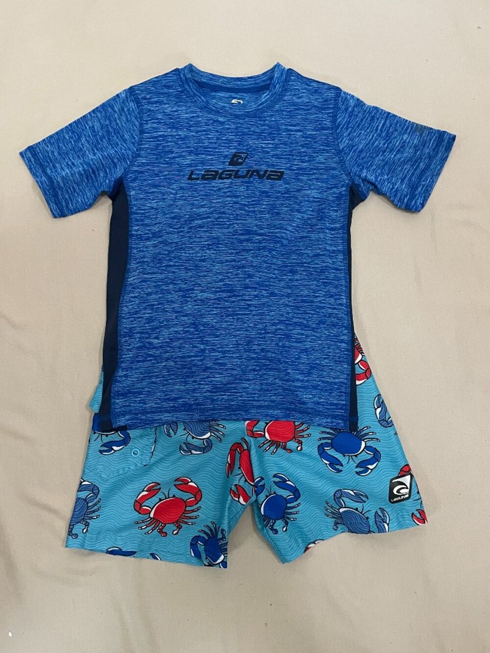 Bundle: Swim Set: Boys Swim Shirt and Shorts - Size  7